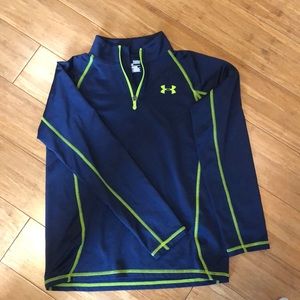 Cold gear youth large under armor quarter zip